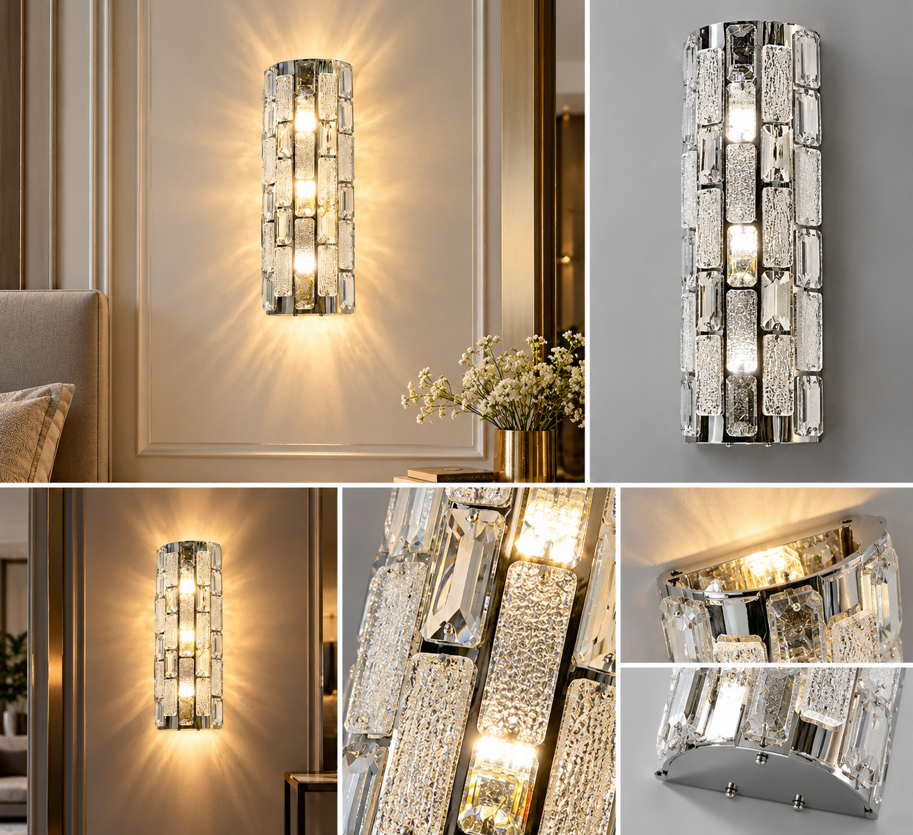 Aplică de perete 2477/2 – Cristal, 2 becuri G9