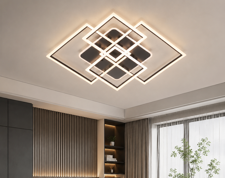 Lustră LED Modernă – 71139/2+2 300+200 BK