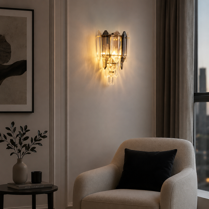 Aplica LED cu 2 surse E27, L ≈ 230 mm, finisaj auriu – model 20564/2FG