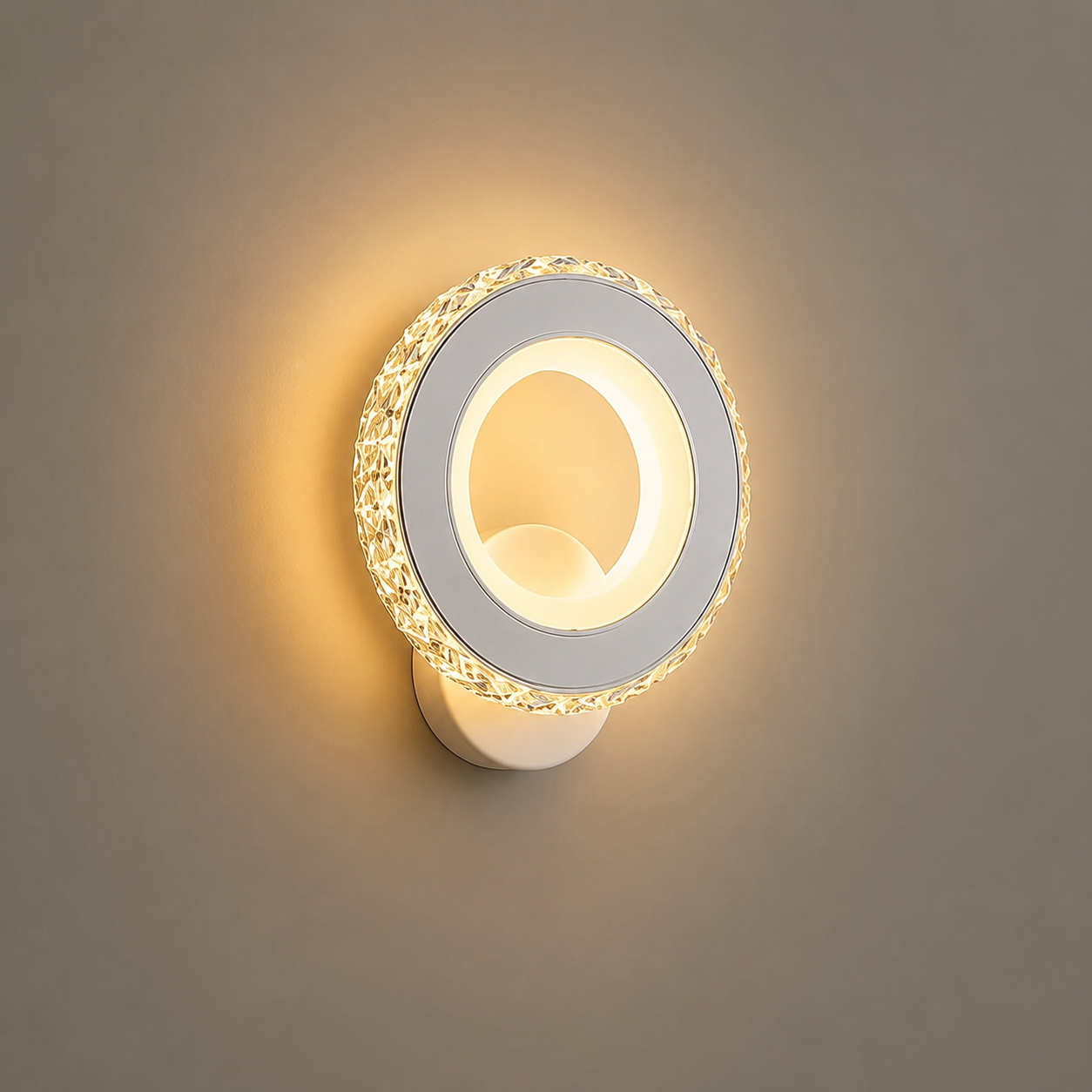 Aplica LED modernă 19373/1WH+CR, 24W, lumină reglabilă 3000–6500K, finisaj negru și crom