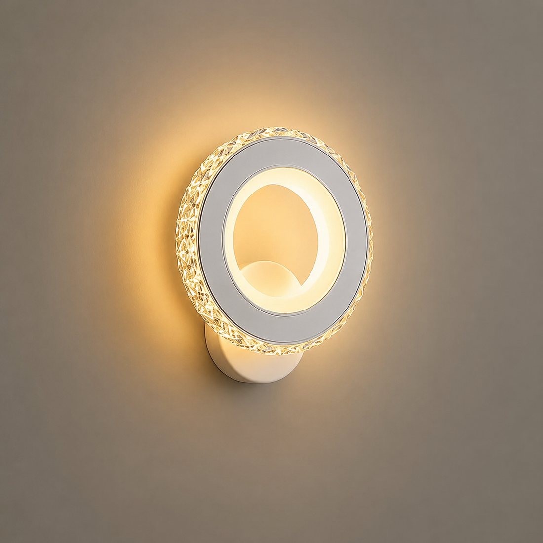 Aplica LED modernă 19373/1WH+CR, 24W, lumină reglabilă 3000–6500K, finisaj negru și crom