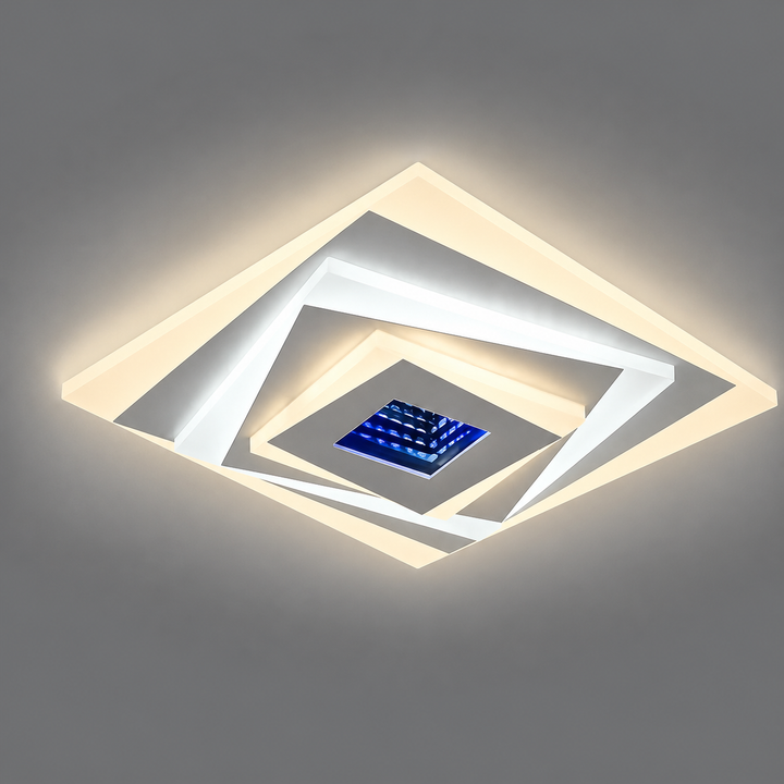 Plafoniera LED Patrata, Model 6040/300D WH, 78W, 300x300 mm