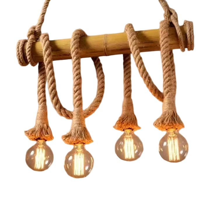 Lustra rustică cu 4 becuri, Ø600×H500 mm, E27 max 60W, C023/4