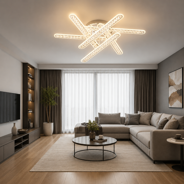 Lustra  LED cu Telecomanda, 300W , Ø81 cm