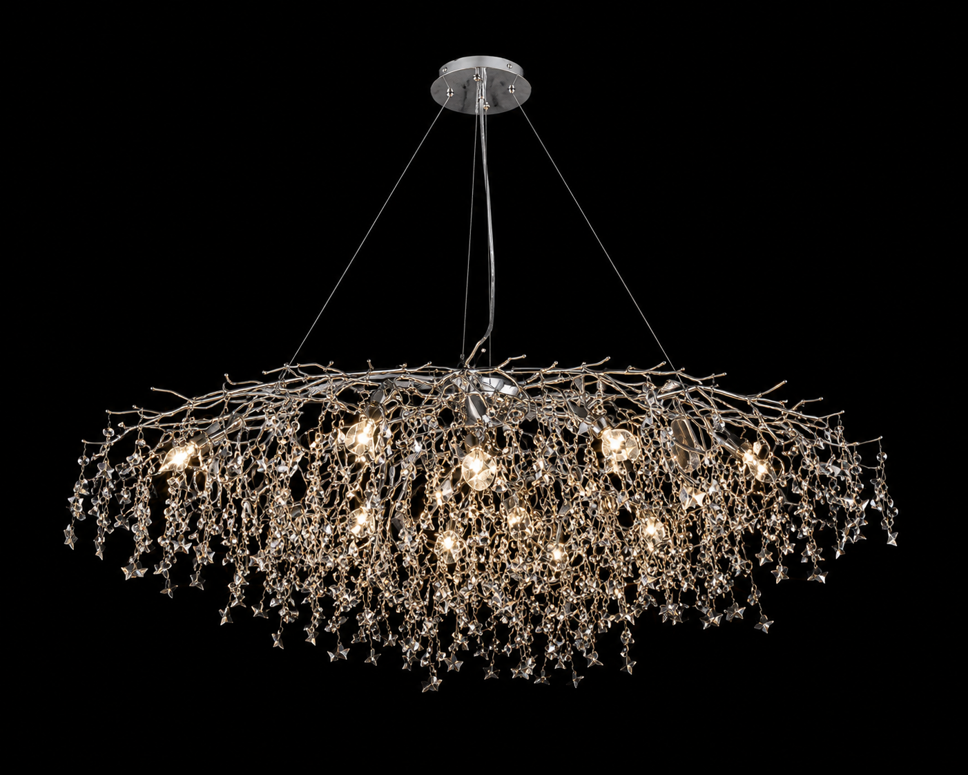 CANDELABRU ELEGANT CU SOCLU E14 – MODEL 27113/1200+550SO+CR