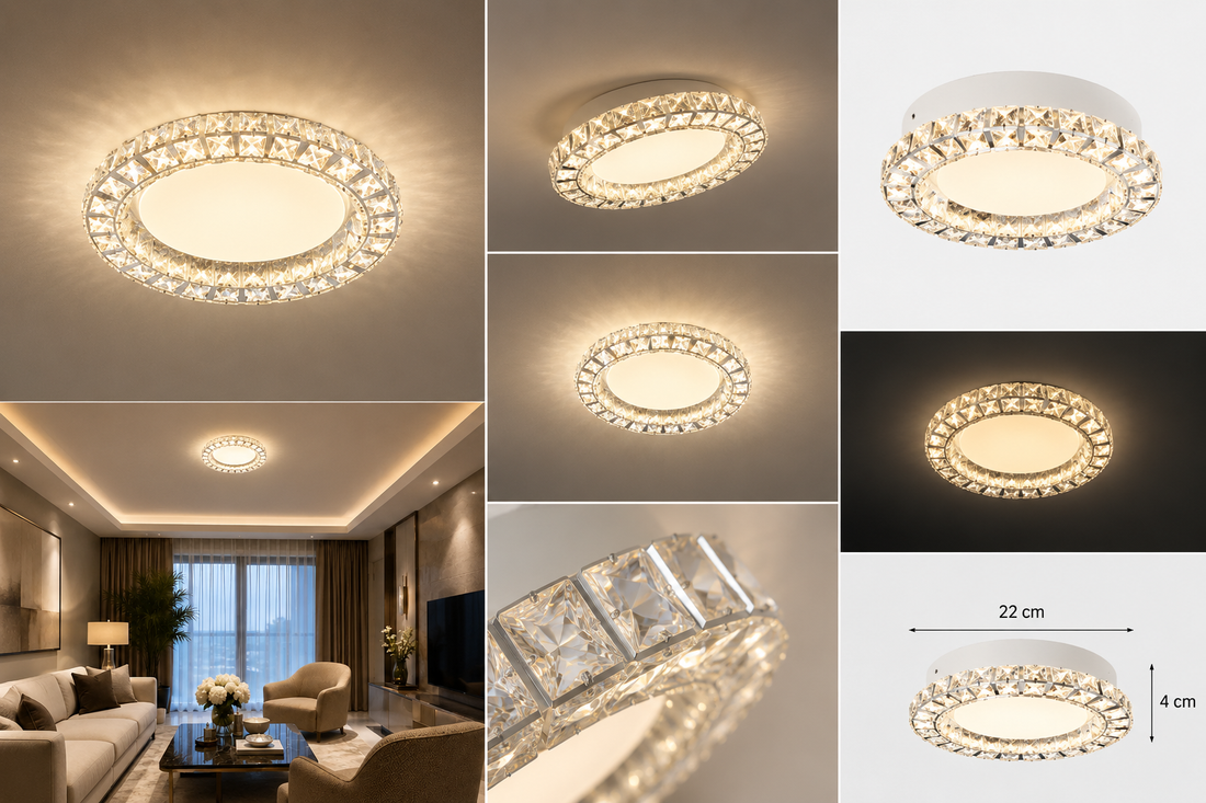 Lustra LED cu 3 faze de lumini, 2966/300, 56W