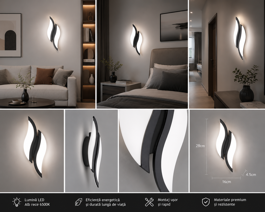 APLICA LED DECORATIVA 8610BK 20W