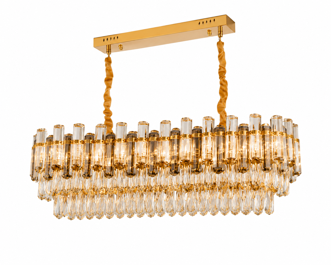 Candelabru cu cristale Ø800 mm, 8xE27, temperatură 2800–6500K – model 9029/800*350