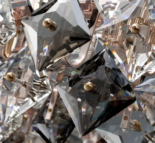 Candelabru elegant cu 4 becuri E27 – Model 89005/400FGD, Ø400 mm, finisaj auriu mat