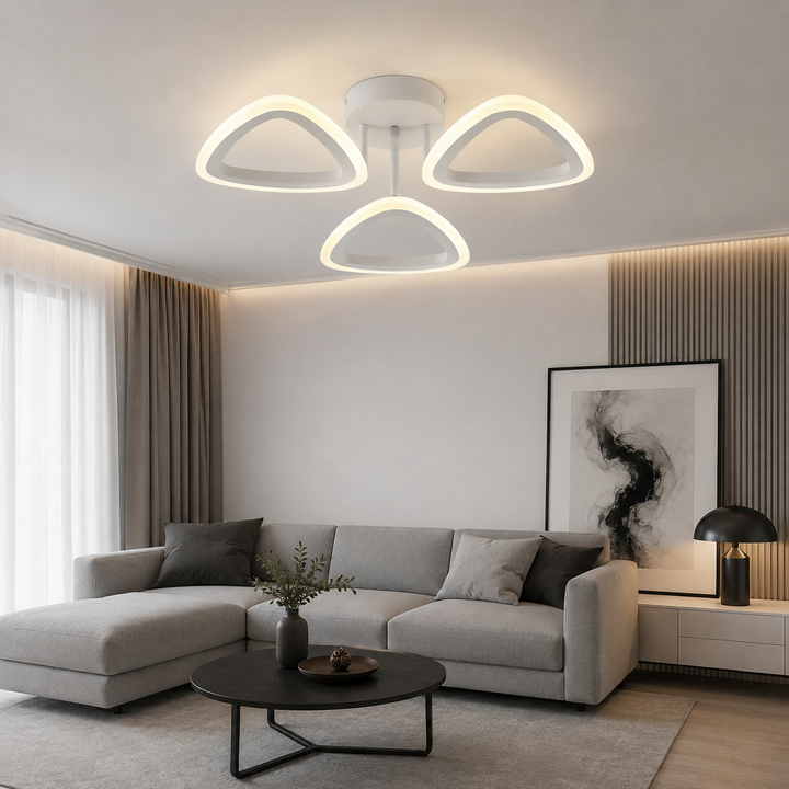 Lustra LED 36W cu telecomandă, Ø450x80 mm, lumină reglabilă 3000–6500K – model X19419/3