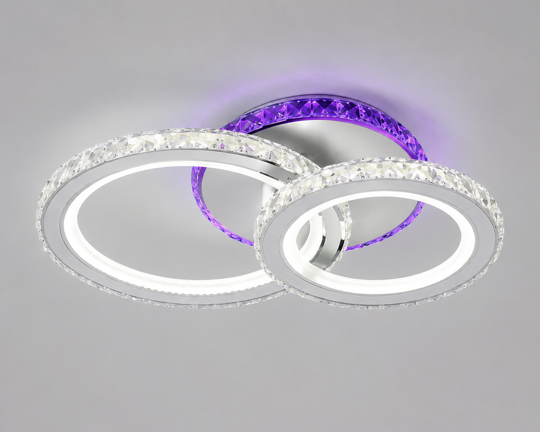 LUSTRA LED 60W,CU TELECOMANDA,300x400MM,LUMINA REGLABILA 3000-6500-MODEL 19373/2WH