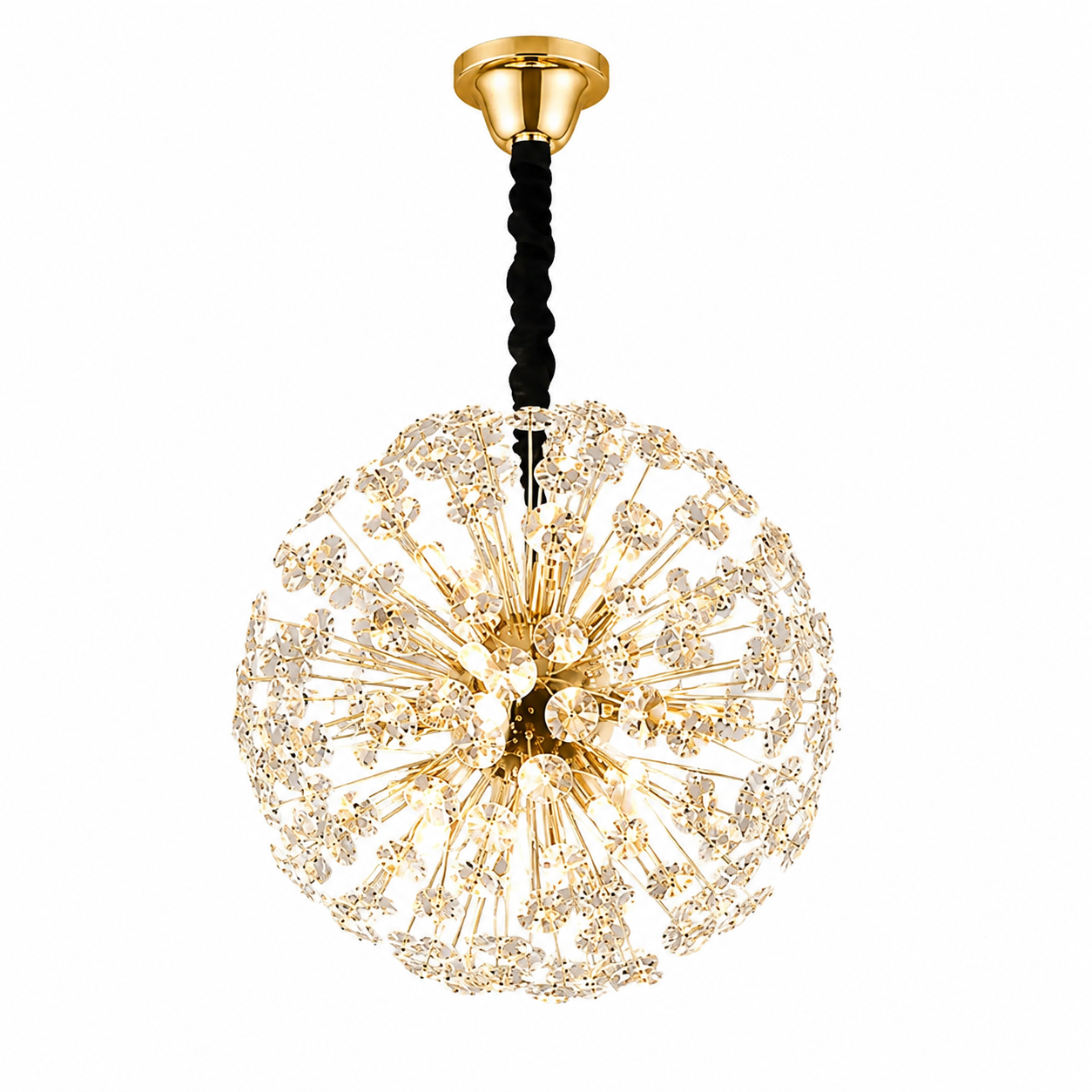 Candelabru Auriu cu Cristale – 9×G9, 50 cm, Design Modern și Elegant 5523/500FG