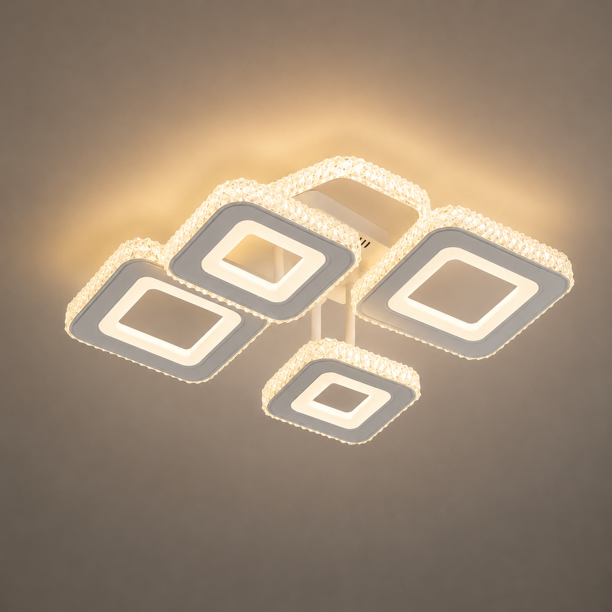 Lustra LED moderna cu lumina reglabila – Model 26033/2+2C WH+CR