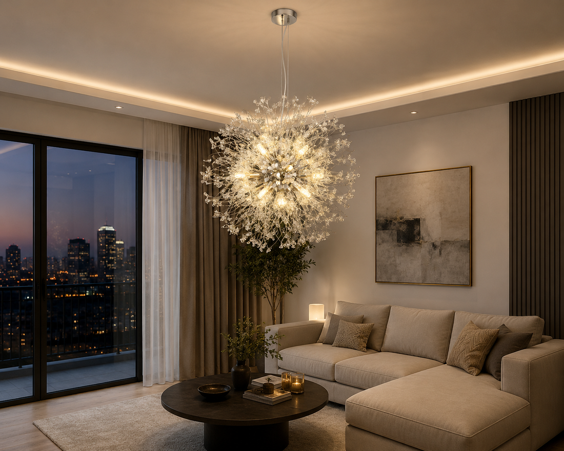 Candelabru Led Modern  cu 12 surse de lumină – Model 26011/12CR
