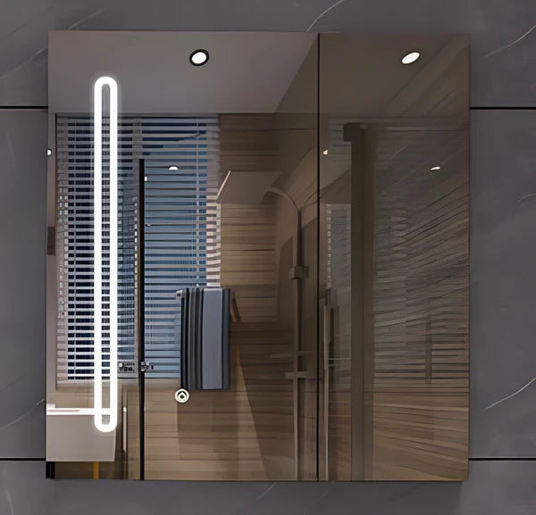 Dulap De Baie cu oglinda led 80x70cm