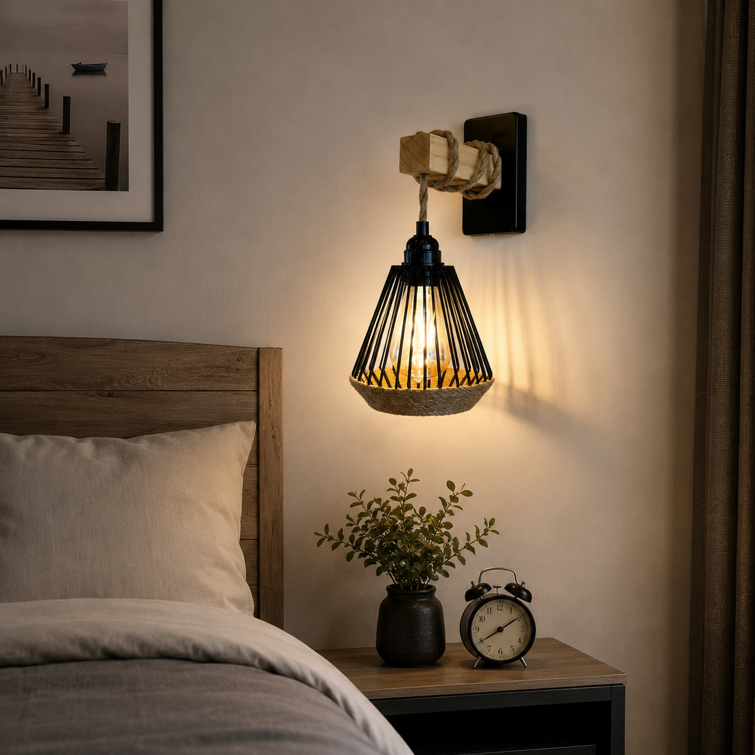 Aplica moderna, soclu E27, D15 x H41 cm – JD-28