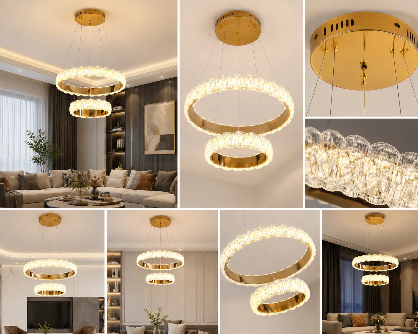 Pendul LED 75306/500+300 FGD, 168W, telecomandă, lumină reglabilă 3000K-6500K