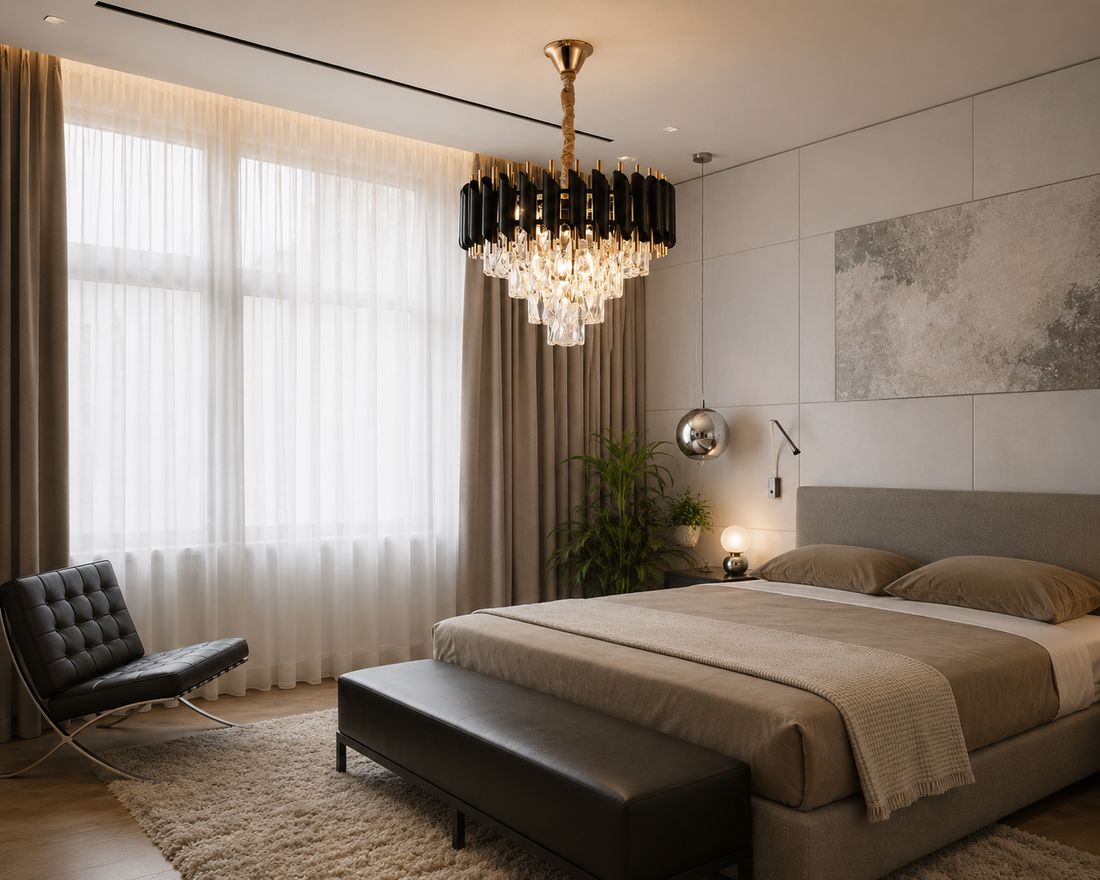 Candelabru led., model 9001/400FG+BK