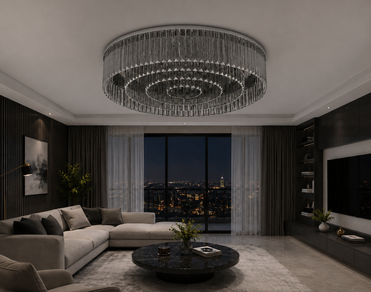 Lustra Crystal Premium 8457/800 – Eleganță Modernă și Iluminare Impresionantă