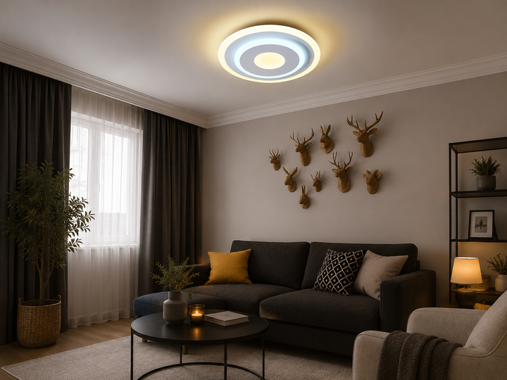 Aplica LED 46W, Ø240 mm, lumină reglabilă 3000K–6500K – model 19353/240