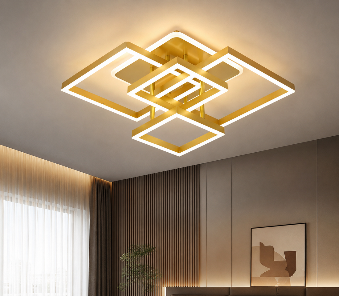 ustră LED Modernă 71139/2+2 300+200 GD – Auriu