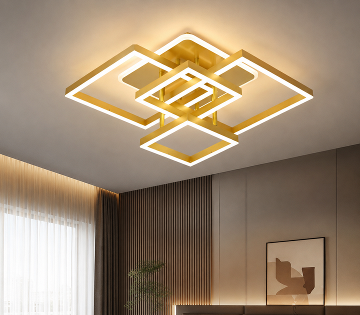 ustră LED Modernă 71139/2+2 300+200 GD – Auriu