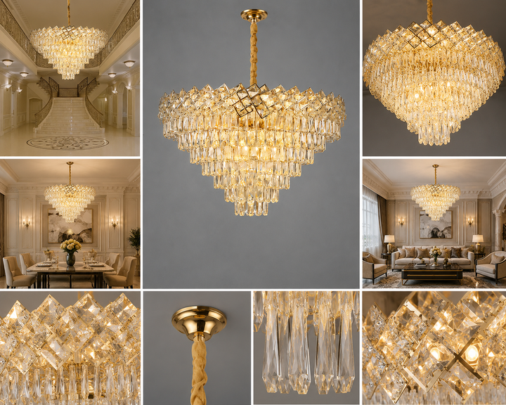 Candelabru de Lux Auriu –8650/800, 6x E27