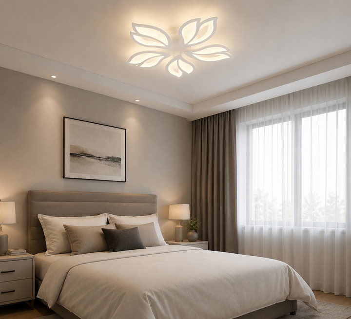 Lustra LED 90W cu telecomandă, Ø620 mm, lumină reglabilă 3000–6500K – model 19250/5WH
