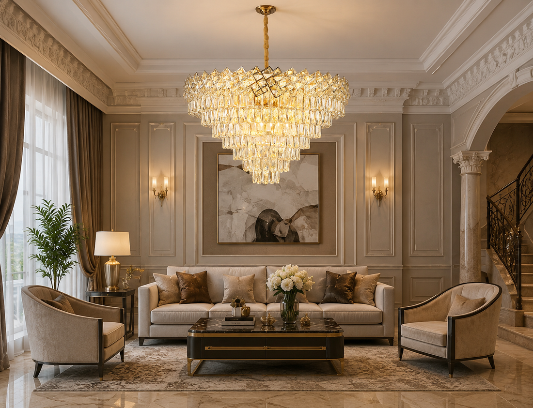 Candelabru de Lux Auriu –8650/800, 6x E27