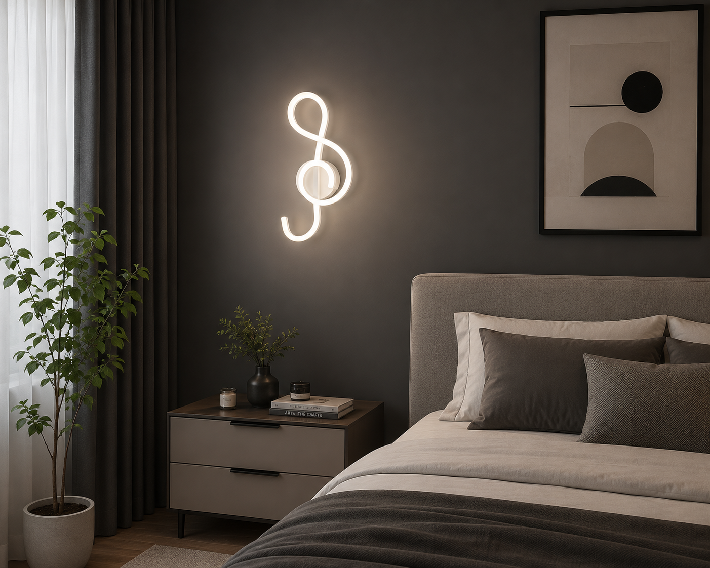 APLICA LED 44W CHEIA SOL ALBĂ 8606WH