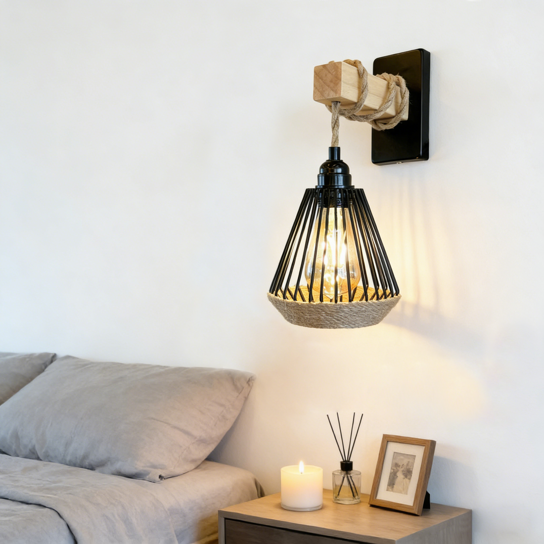 Aplica moderna, soclu E27, D15 x H41 cm – JD-28