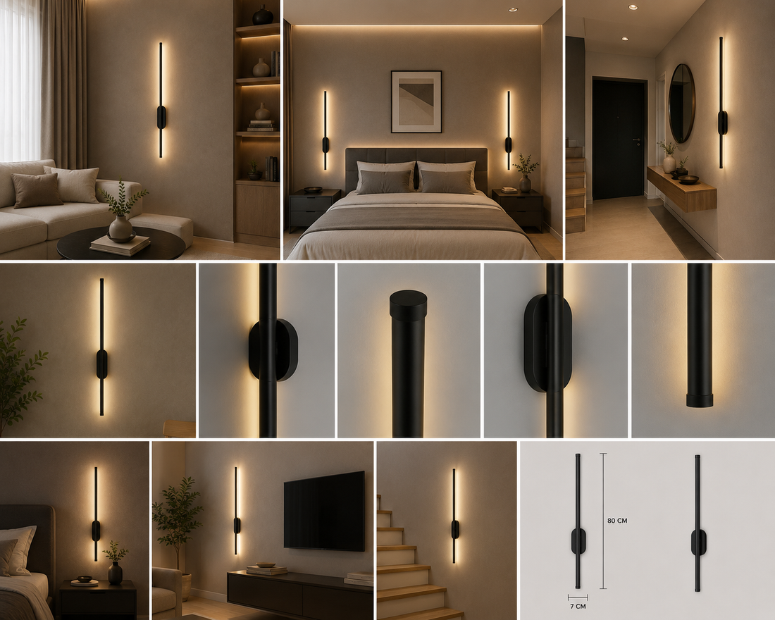 Aplica LED liniară neagra 60 cm – Model 59011/600BK