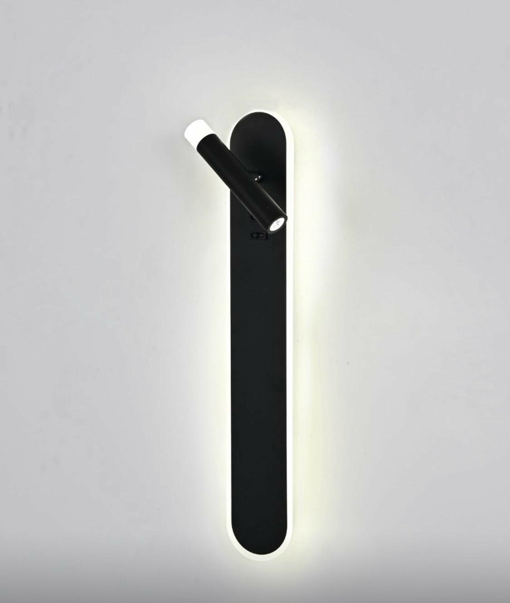 Aplica LED Neagră L77177/500BK, 2x2W+10W, 3000–6500K, 50x8cm