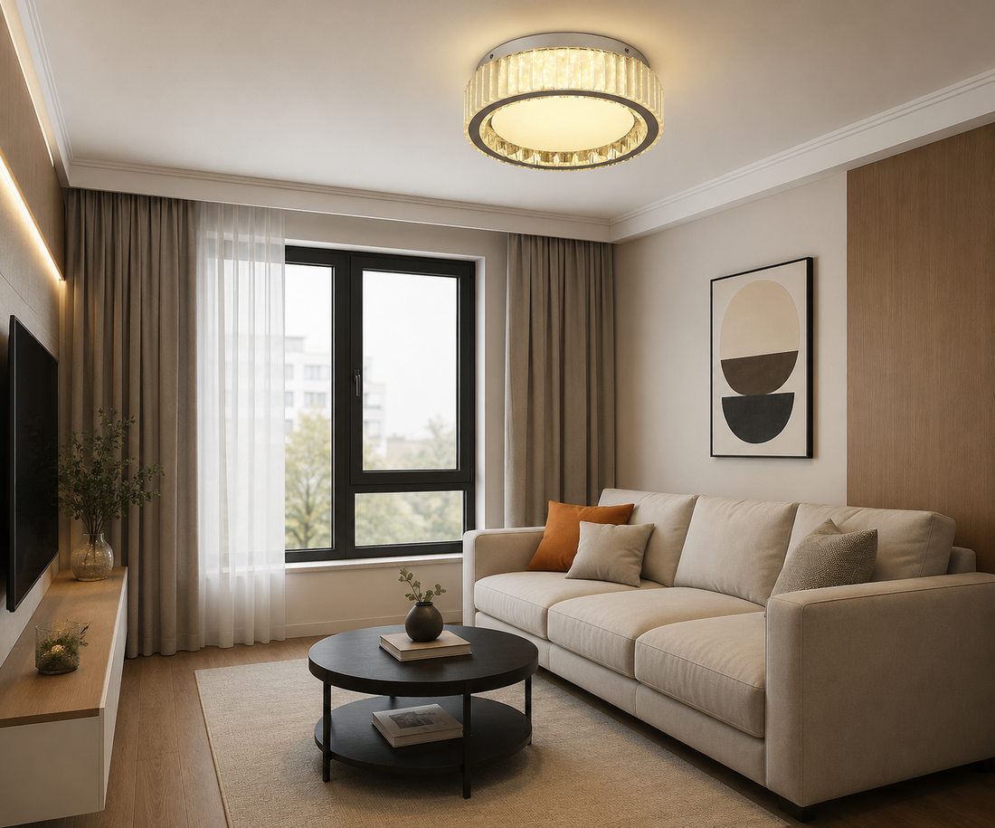 Lustra LED Cristal 2959-400 – Ø400mm, 160W, Cu Telecomandă