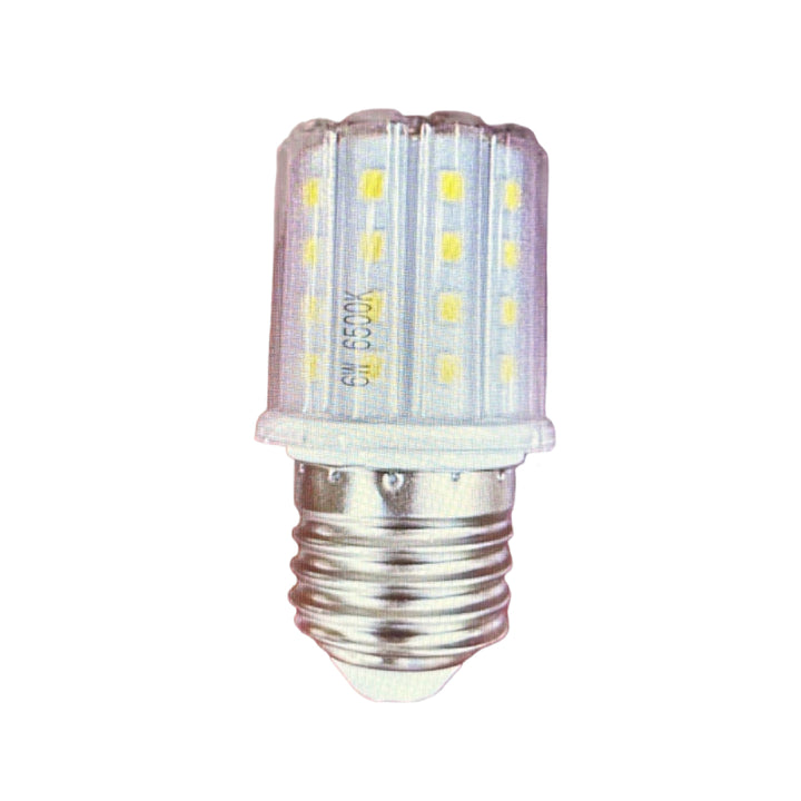Bec LED Plastic – E27, 9W, lumină rece, design compact