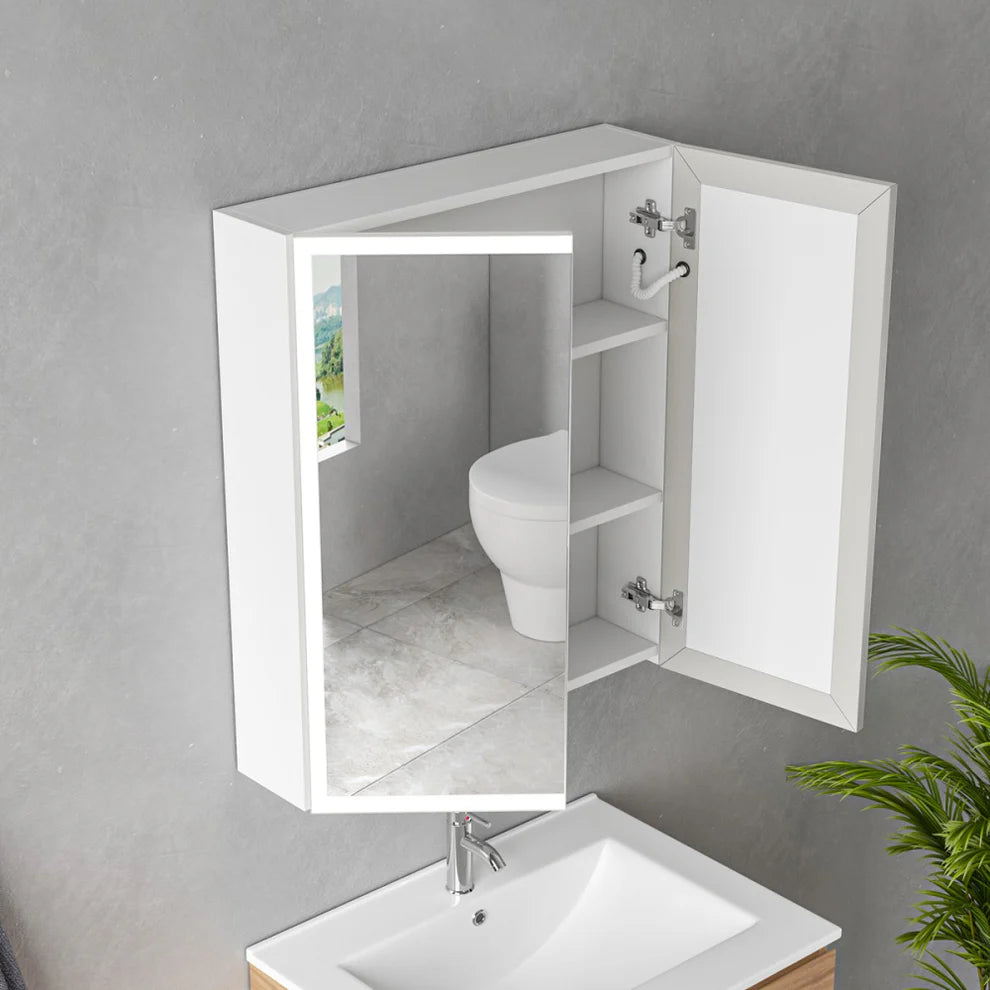 Dulap De baie cu oglinda led 60x70 cm