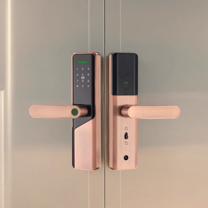 Incuietoare inteligenta Neumann NovaLock – Deblocare cu card, amprenta, PIN, cheie si aplicatie Tuya