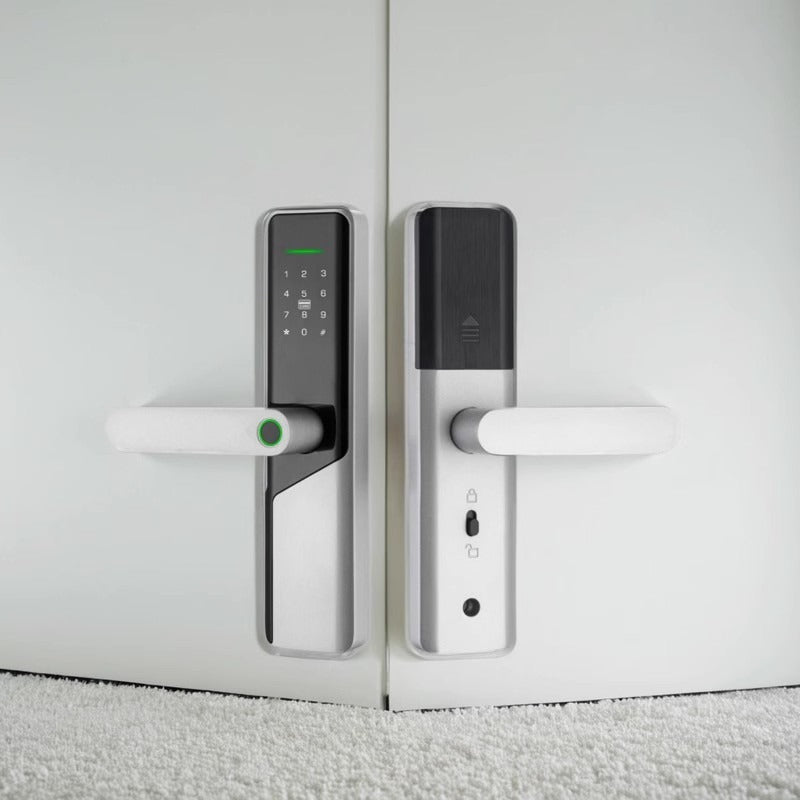 Incuietoare inteligenta Neumann NovaLock – Deblocare cu amprentă, PIN, card, cheie și aplicație Tuya