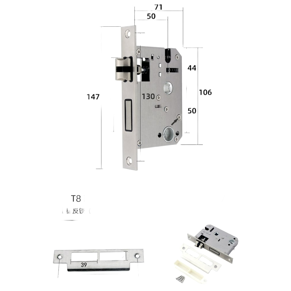 Incuietoare inteligenta Neumann NovaLock – Deblocare cu amprentă, PIN, card, cheie și aplicație Tuya