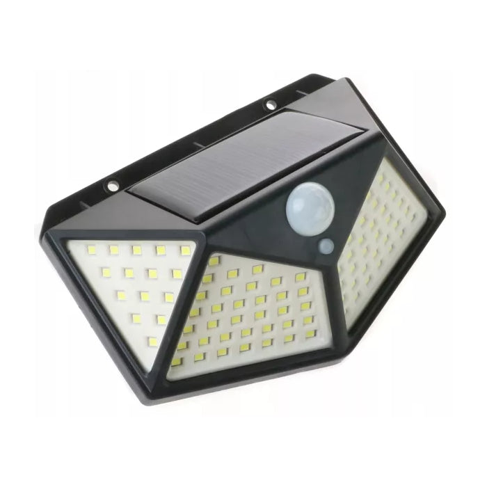 Aplica Exterior, solara cu Senzor de Mișcare, 100 LED-uri, 600lm, IP65, Alb Rece