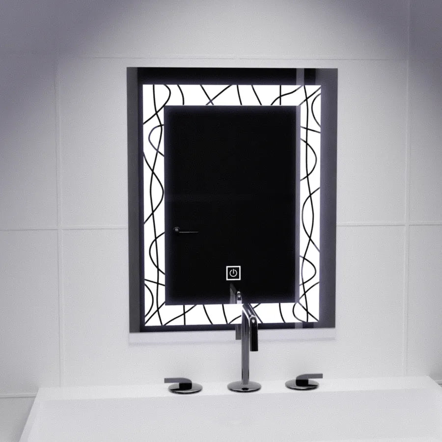 Oglindă LED Touch – Model Jenna 60x80 cm – Colecția Korman