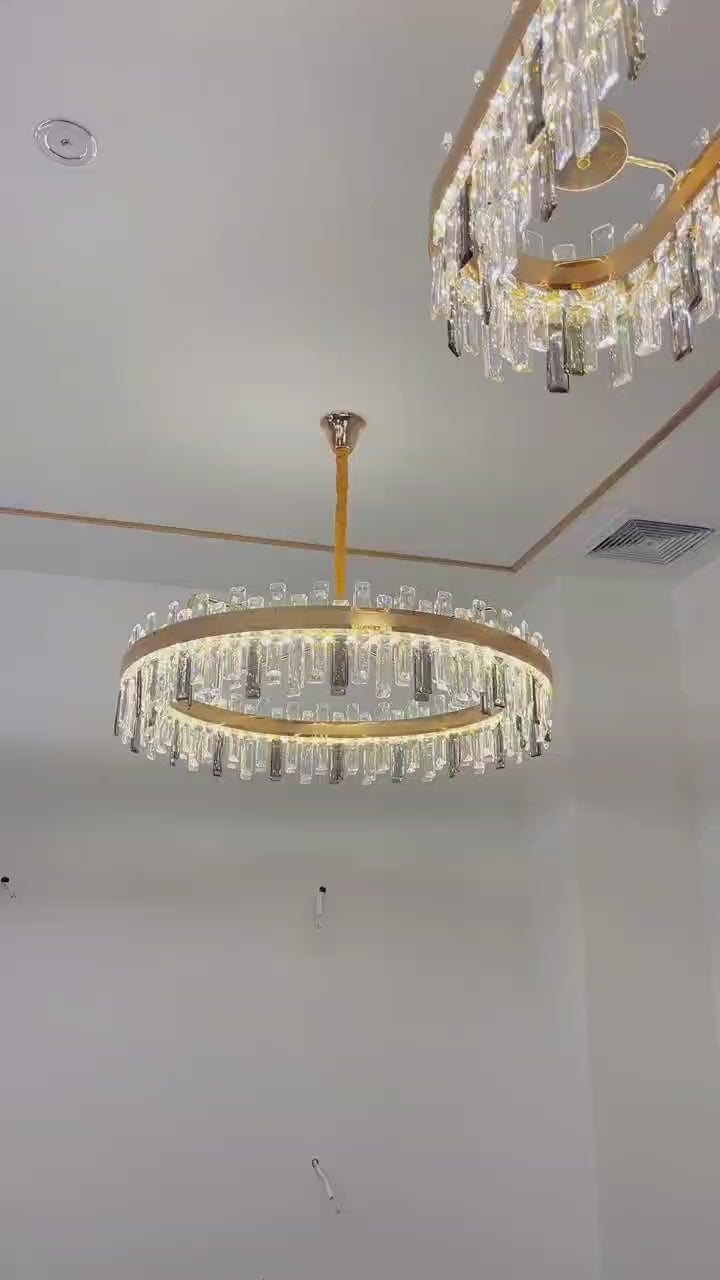 Candelabru LED cu telecomanda, 140 W, Ø ≈ 800 × 350 mm, temperatura reglabilă 2800–6500 K – model SX8652/80×35 SKG