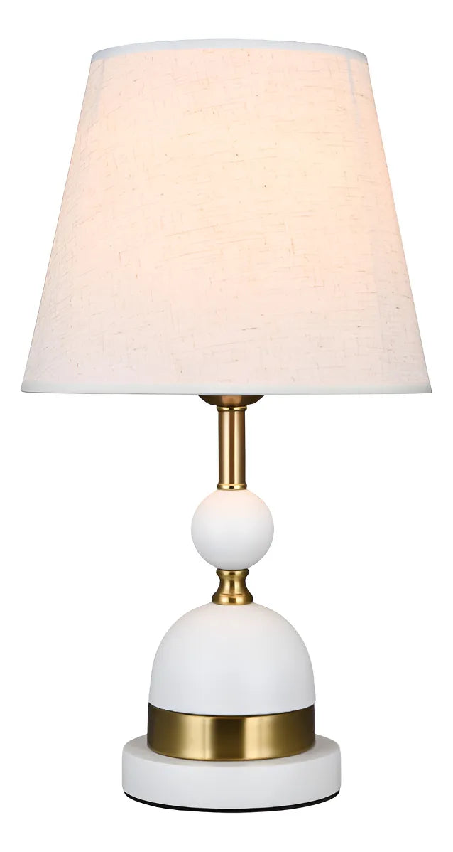 Veioza decorativa 8633, Alb, inaltime 52 cm